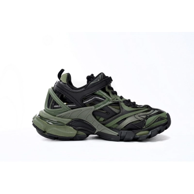 PKGoden Balenciaga Track 2 Sneaker Military Black,568614 W3AE1 2311 02