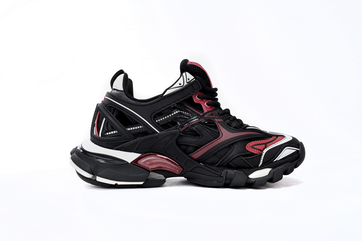 Replica Balenciaga Track 2 Sneaker Military Black White Red,568614 W2GN3 6000