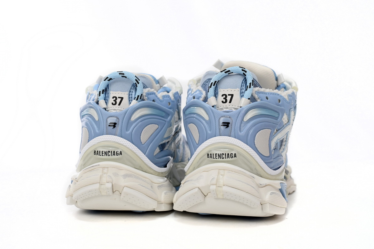 PKGoden Balenciaga Runner White Light Blue,677402 W3RB2 9744