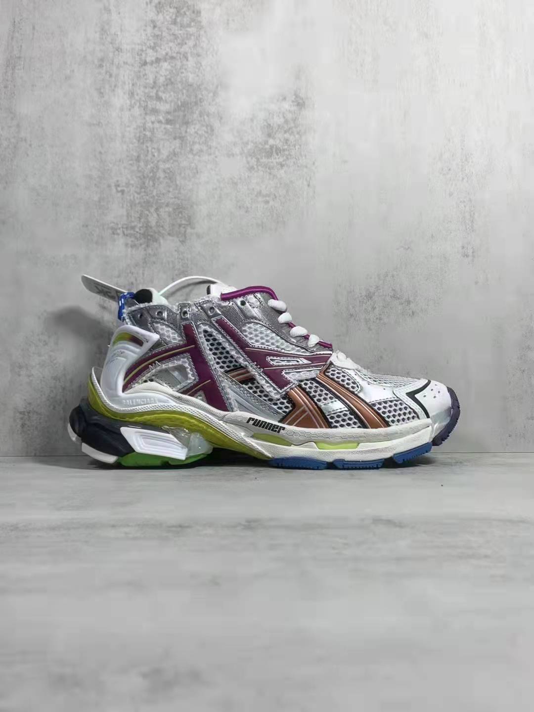 Replica Balenciaga Runner Silver Purple