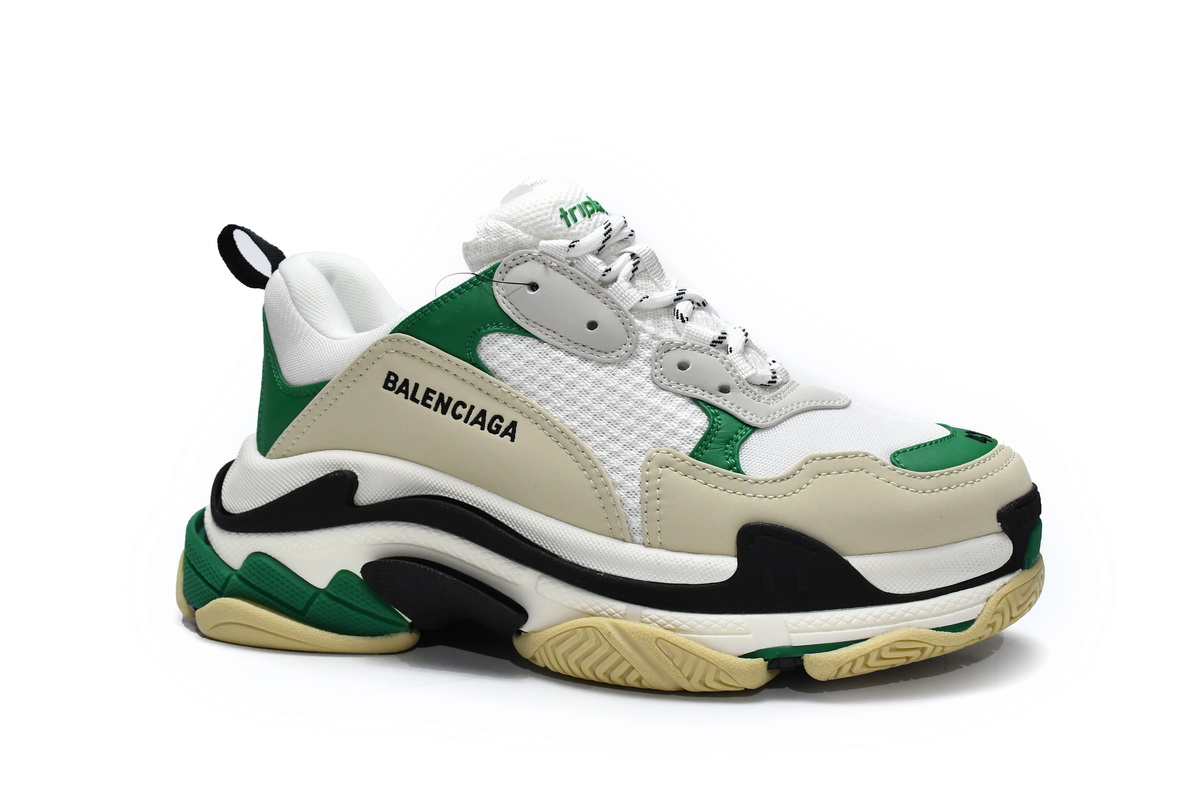 PKGoden Balenciaga Triple S White Green,536737 W09O1 9090