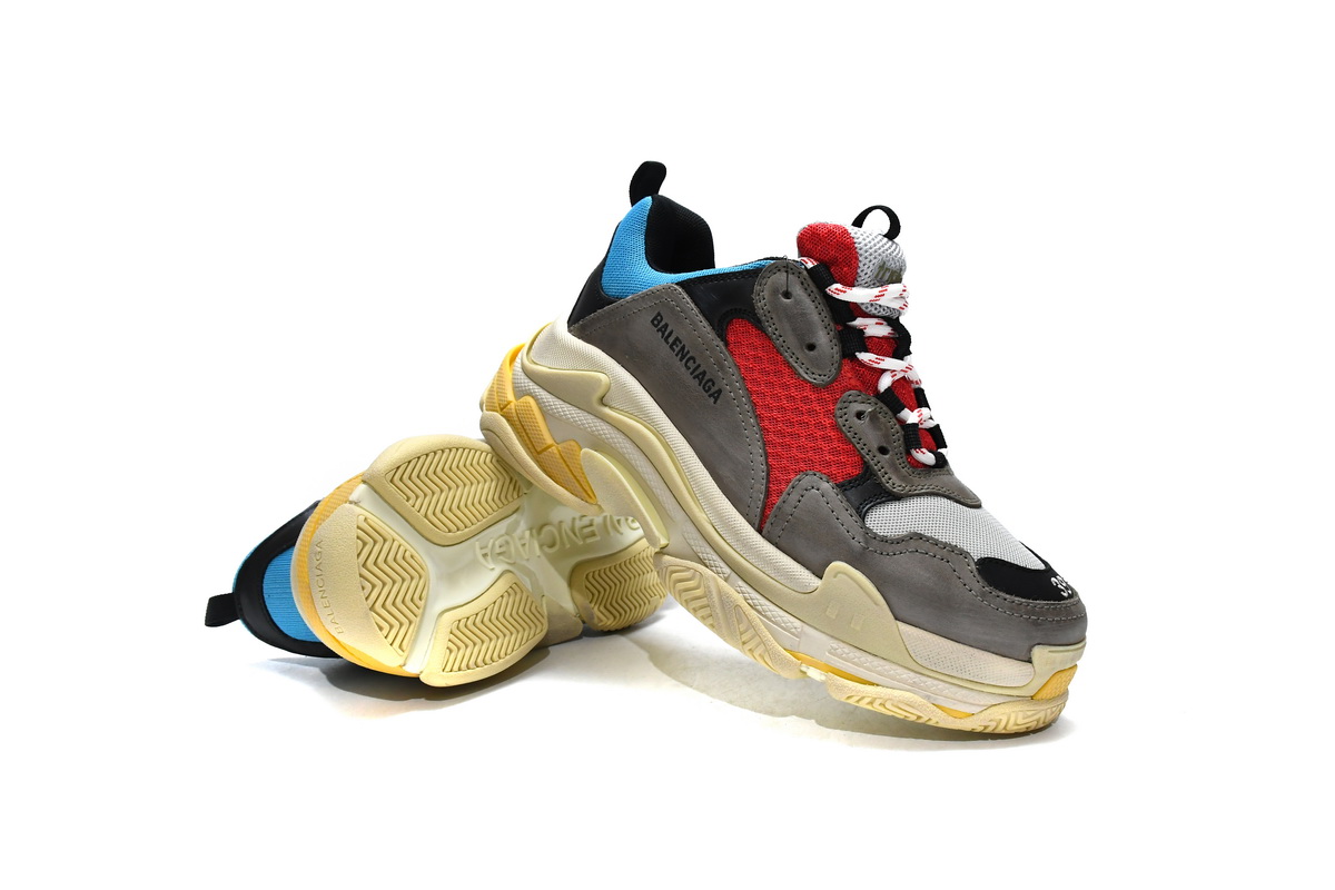 PKGoden Balenciaga Triple S Blue Red,533883 W09O2 4365