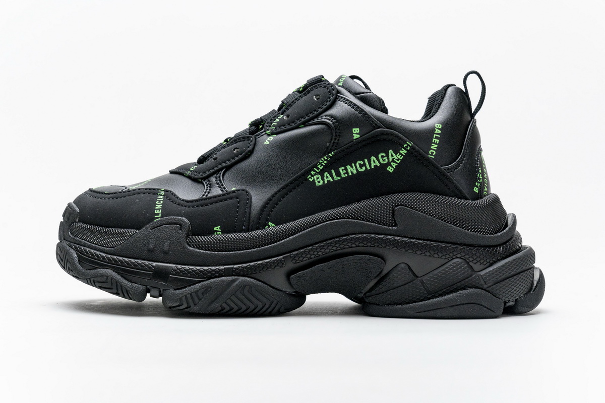 PKGoden Balenciaga Triple S Letter Fluorescent Yellow,524039 W2FA1 7633