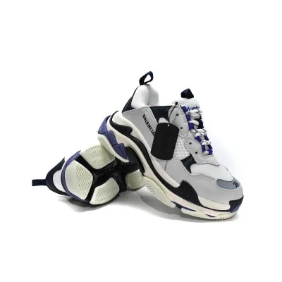 PKGoden Balenciaga Triple S White Dark Blue,534217 W09E1 9000 02