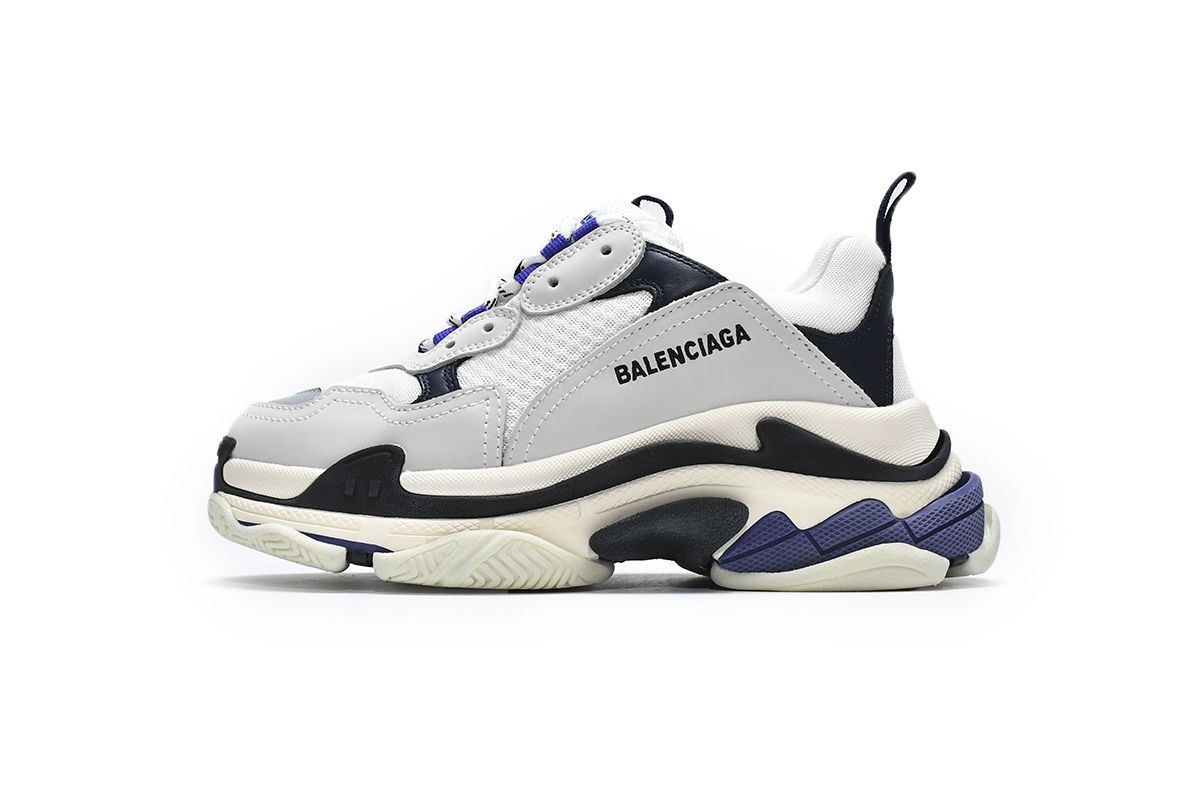 PKGoden Balenciaga Triple S White Dark Blue,534217 W09E1 9000
