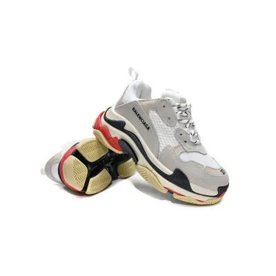 PKGoden Balenciaga Triple S White Dark Grey Red,524037 W09E1 9000 02