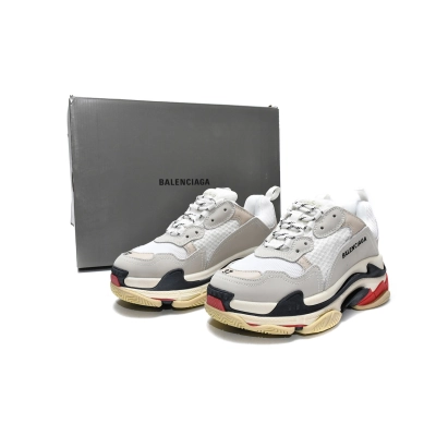 Replica Balenciaga Triple S White Dark Grey Red,524037 W09E1 9000 01