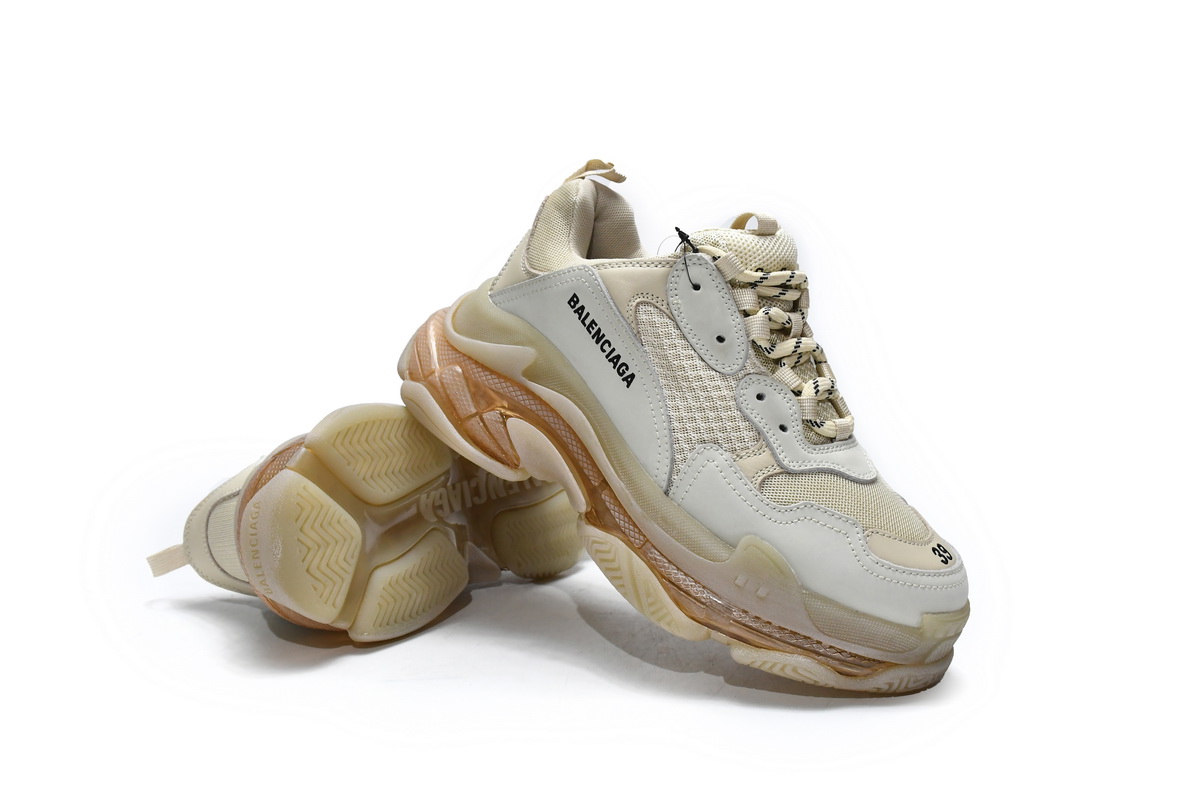 PKGoden Balenciaga Triple S Champagne,544351 W09OH 7083