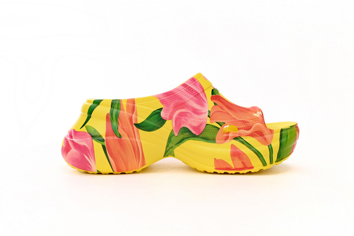 Replica BALENCIAGA Pool Croc Watermark Yellow,677389 W1S8F 7053