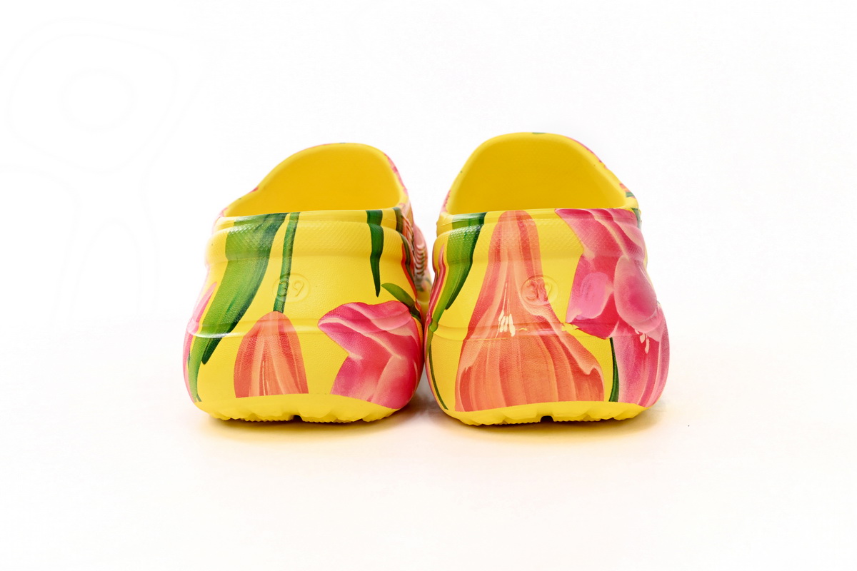 Replica BALENCIAGA Pool Croc Watermark Yellow,677389 W1S8F 7053