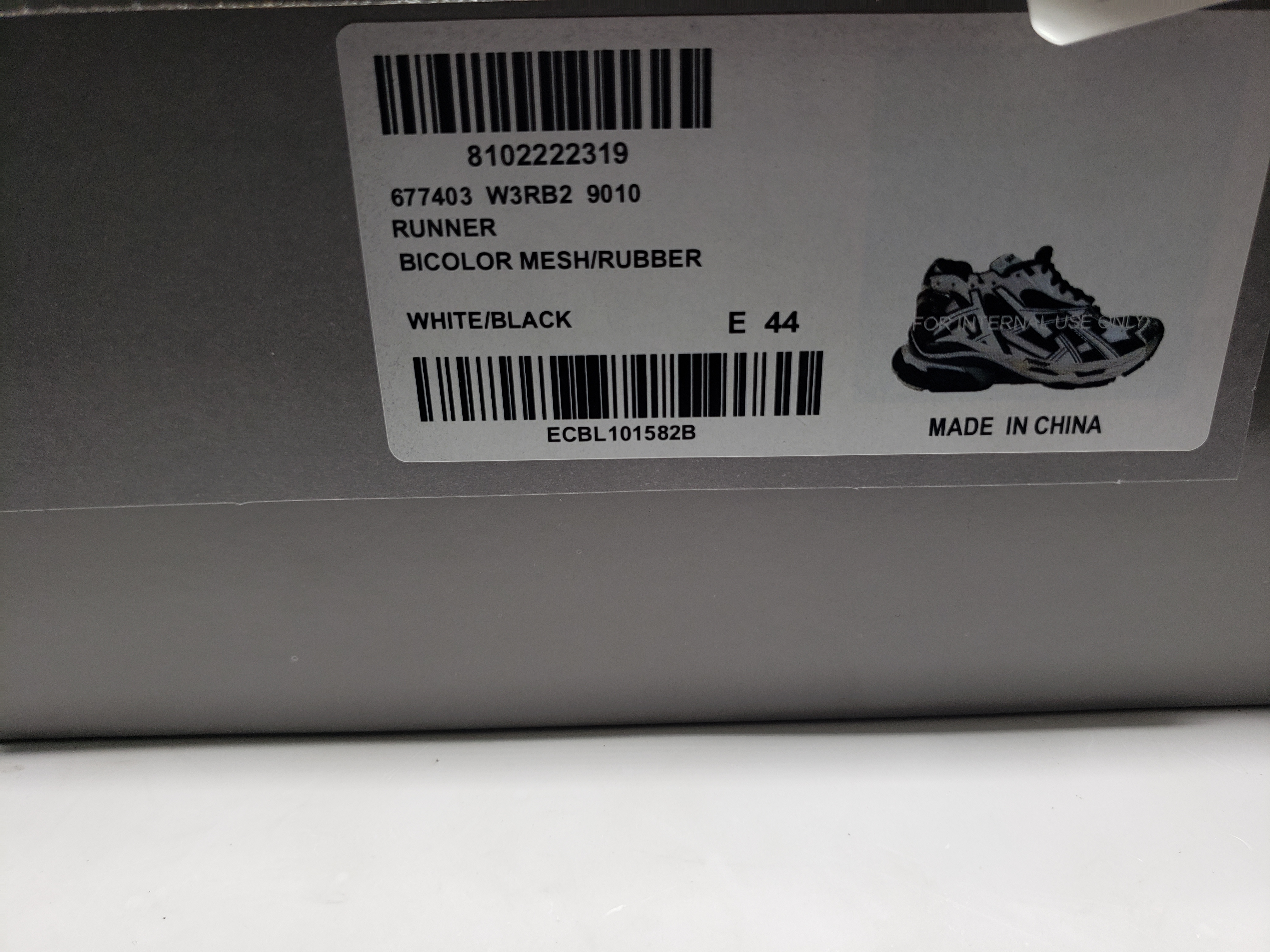 PKGoden Balenciaga Runner Black White