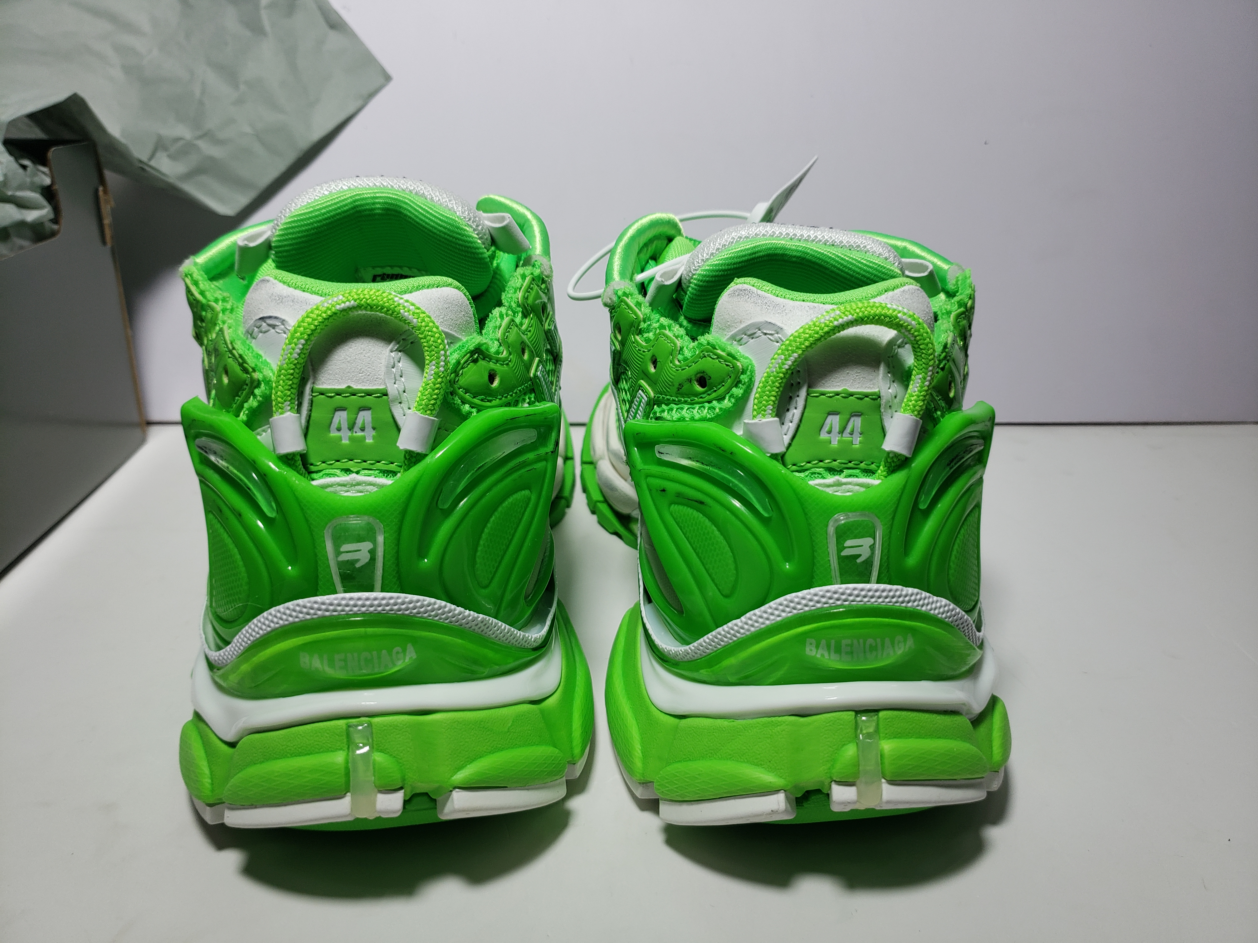 PKGoden Balenciaga Runner White Green,677402 W3RBM 3590