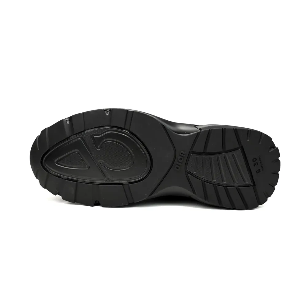 Replica Dior Light Grey B30 Sneakers Black ,3SN279ZND-H900