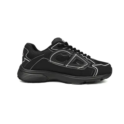 Replica Dior Light Grey B30 Sneakers Black ,3SN279ZND-H900 02
