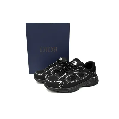Replica Dior Light Grey B30 Sneakers Black ,3SN279ZND-H900 01