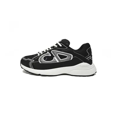 Replica Dior Light Grey B30 Sneakers Black Coffee Color ,3SN279ZND-H969 02