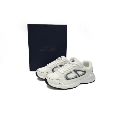 Replica Dior Light Grey B30 Sneakers White ,3SN279ZND-H000 01