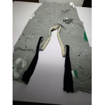 Gallery Dept. Painted Flare Sweat Pants Heather Grey Damaged Cotton 