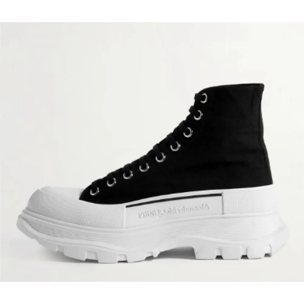 PKGoden Alexander McQueenTread SlickExaggerated-Sole Canvas Boots 