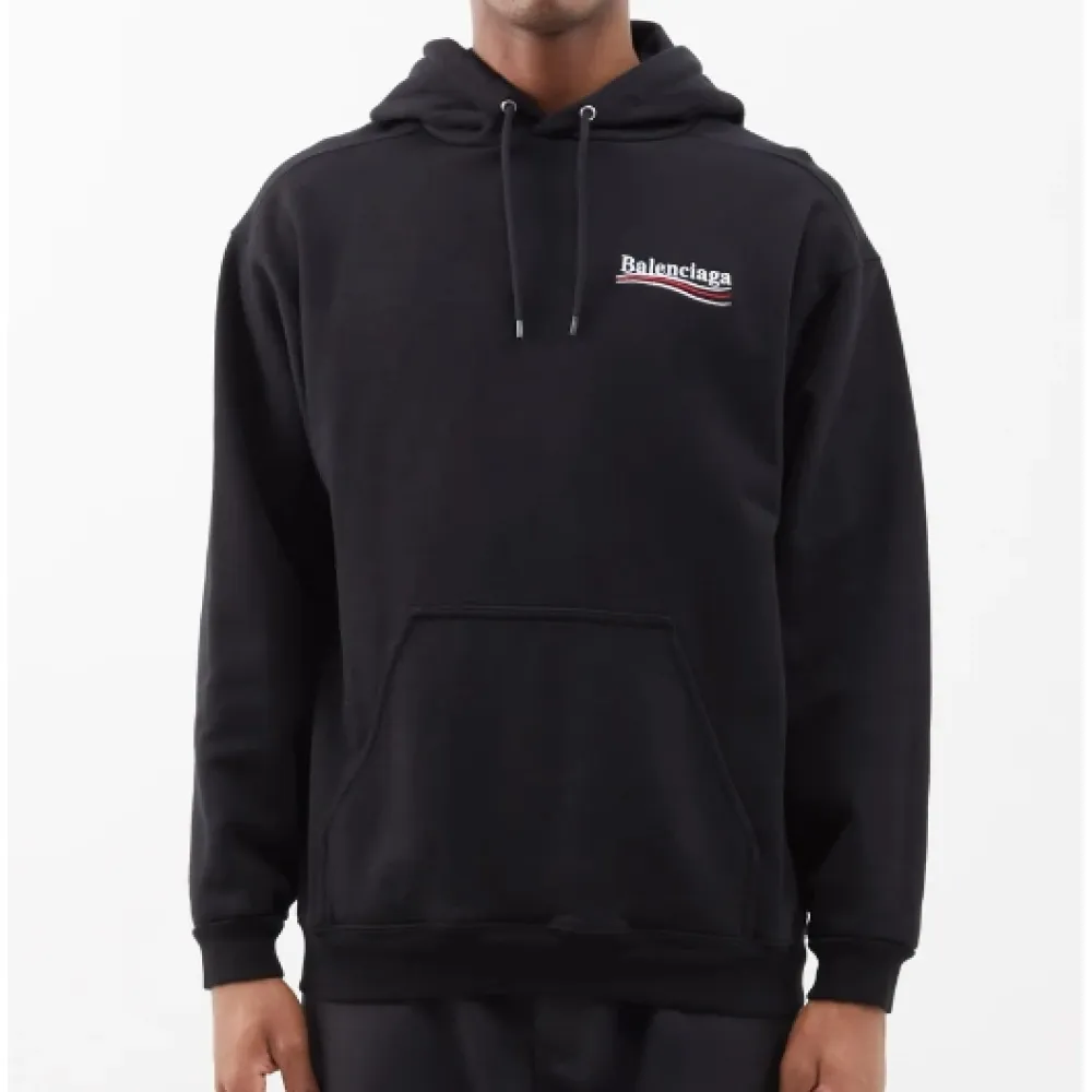 Balenciaga LGETo-print cotton-jersey hoodie