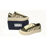 Replica Dior B33 Sneaker Khaki Smooth Calfskin Oblique Raised Embroidery,3SN303ZYQ_H681