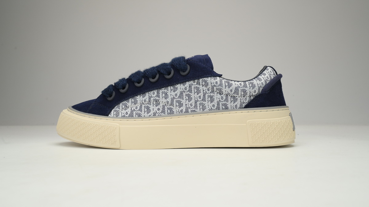 Replica Dior B33 Sneaker Navy Blue Oblique Jacquard, 3SN303ZWN_H559