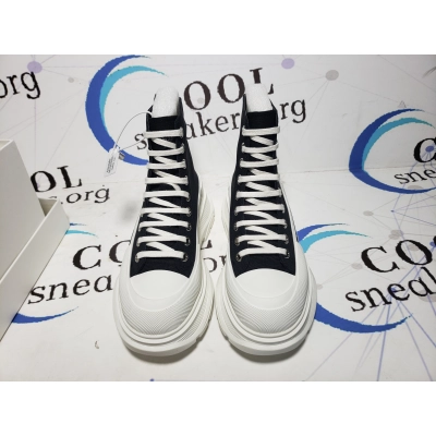 Replica Alexander McQueenTread SlickExaggerated-Sole Canvas Boots  02