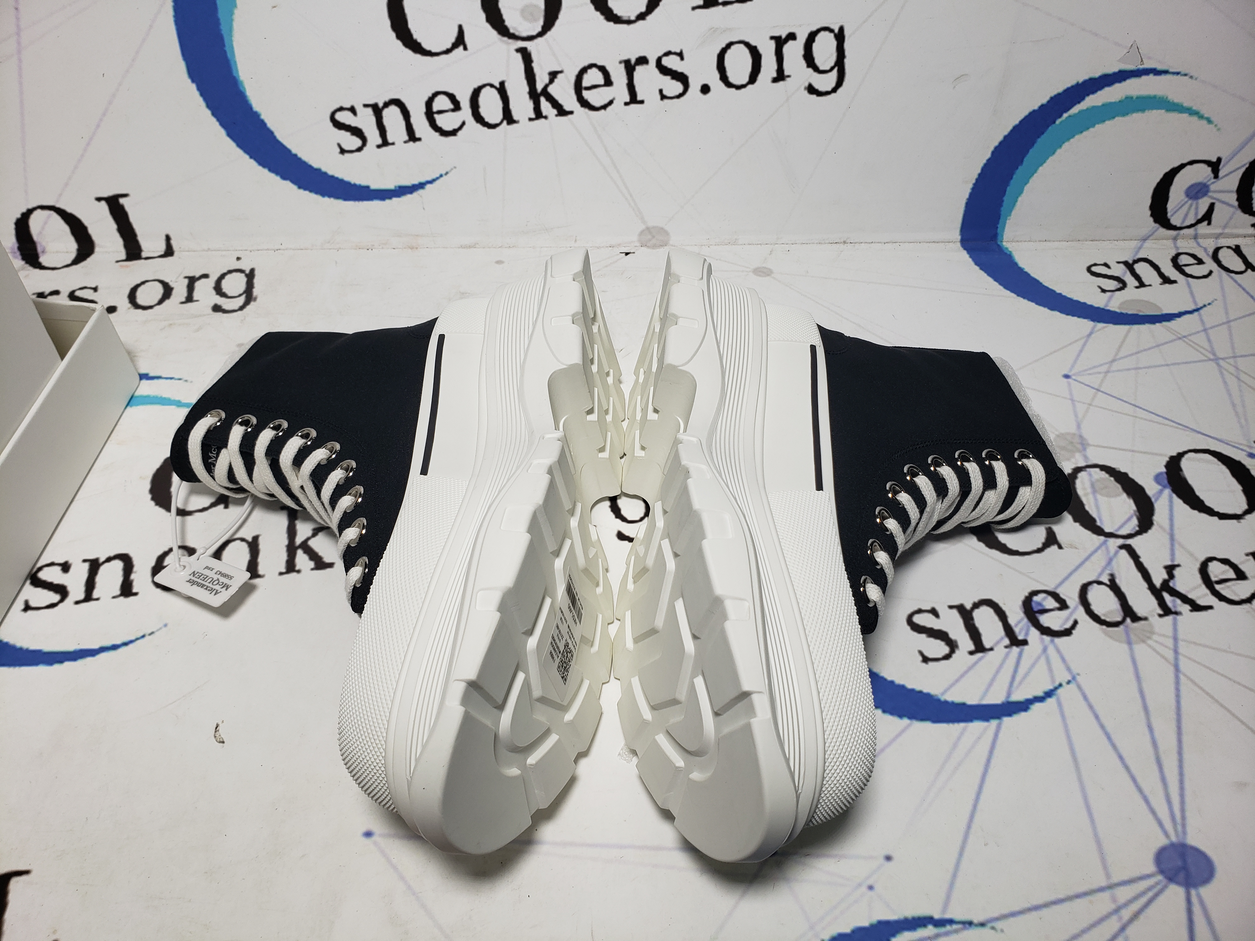 PKGoden Alexander McQueenTread SlickExaggerated-Sole Canvas Boots 