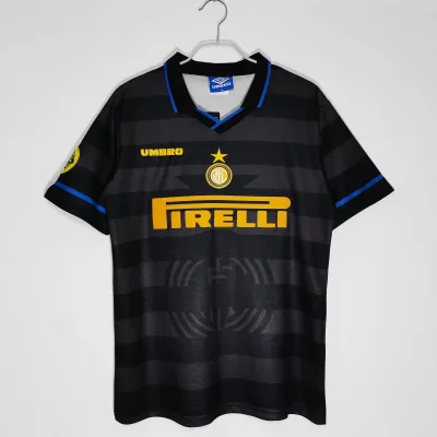 Best Reps Serie A 1997/98 F.C.International Milan Retro Second Away  Soccer Jersey 01