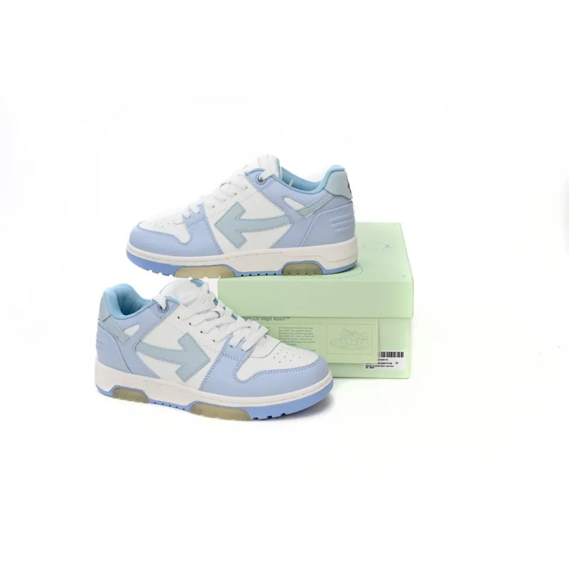 Replica OFF-WHITE Out Of Office Blue Purple White OMIA189 C99LEA00 10140