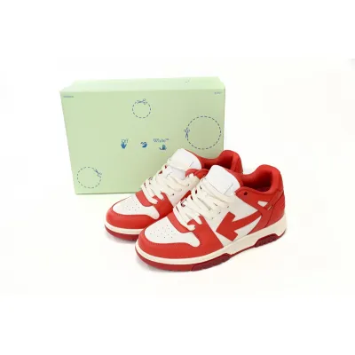 Replica OFF-WHITE Out Of Office Red And White OMIA189F 22LE00 10128 02