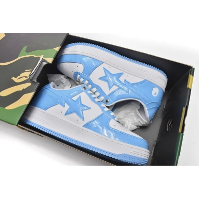 G5 A Bathing Ape Bape Sta Low White Blue,1M70-191-001 02