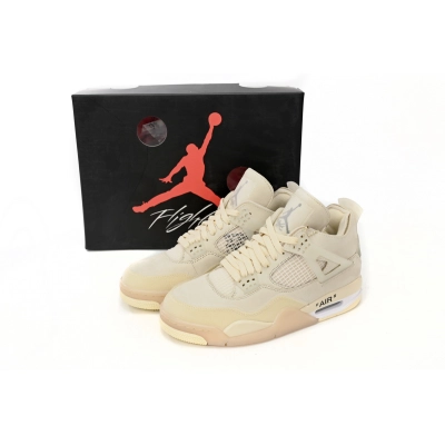 Replica Air Jordan 4 Retro Off-White Sail ,CV9388-100 01