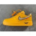 Replica Air Force 1 Low OFF-WHITE University Gold Metallic Silver,DD1876-700