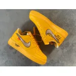 Replica Air Force 1 Low OFF-WHITE University Gold Metallic Silver,DD1876-700