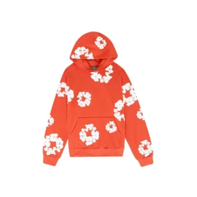 Denim Tears The Cotton Wreath Hoodie Orange 01