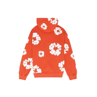 Denim Tears The Cotton Wreath Hoodie Orange 02