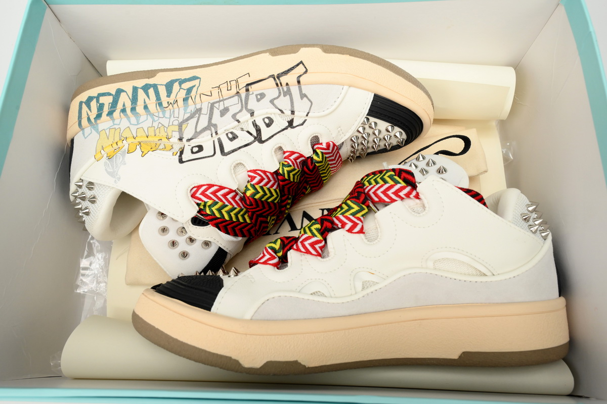 PKGoden LANVIN White Black Painted