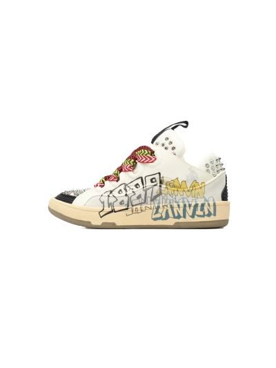 PKGoden  LANVIN White Black Painted 01