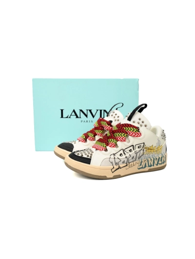 PKGoden  LANVIN White Black Painted 02