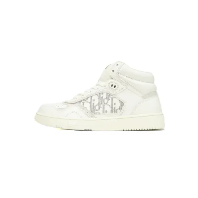 Replica Dior B27 Printed Board Shoes High White 01