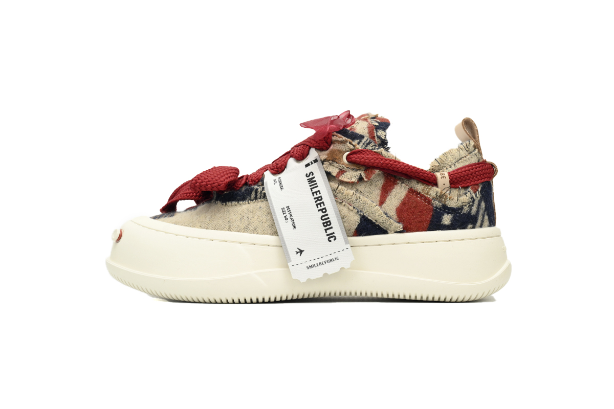 Smilerepublic Canvas Brown Tan Jianci Replaceable open mouth low cut canvas shoes