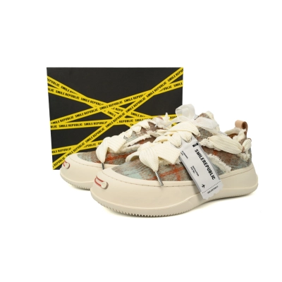 Smilerepublic Gradient woolen fabric Tan Jianci can replace open mouth low cut canvas shoes 02