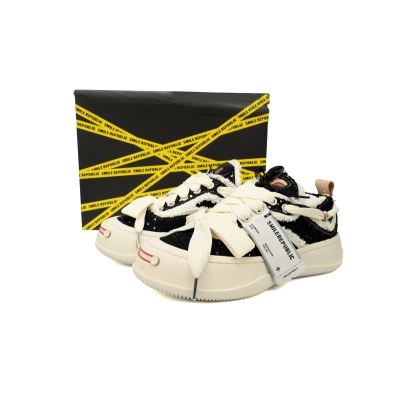 Smilerepublic Obsidian Tan Jianci Replaceable open mouthed thick soled low cut canvas shoes 02