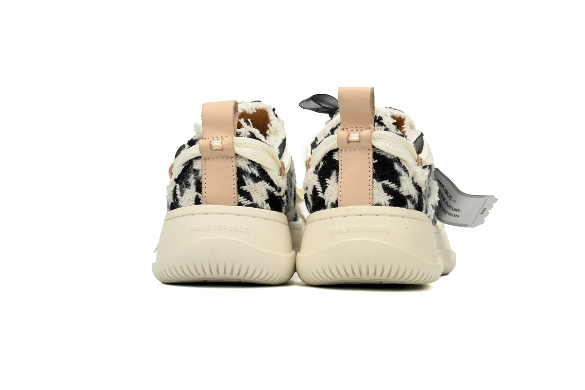 Smilerepublic Woolen smoke Tan Jianci Replaceable open mouth low cut canvas shoes