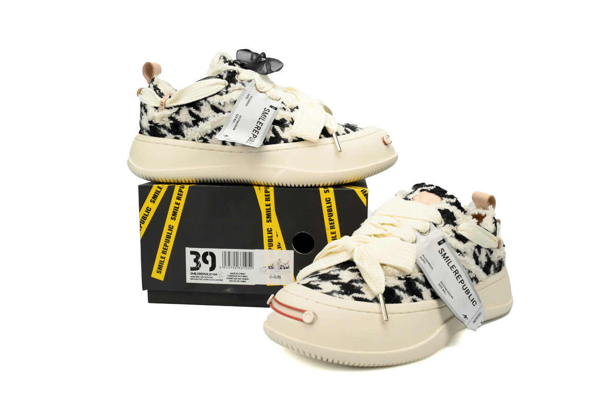 Smilerepublic Woolen smoke Tan Jianci Replaceable open mouth low cut canvas shoes