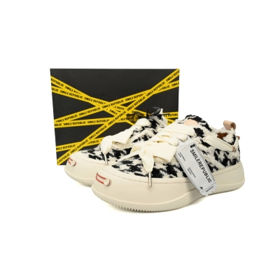 Smilerepublic Woolen smoke Tan Jianci Replaceable open mouth low cut canvas shoes 02