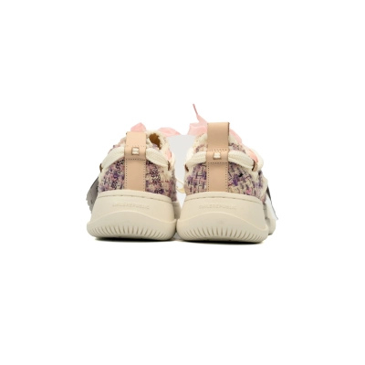 Smilerepublic Xiaoxiangfeng Purple Tan Jianci Replaceable open mouthed fine tweed thick soled low cut canvas shoes 02