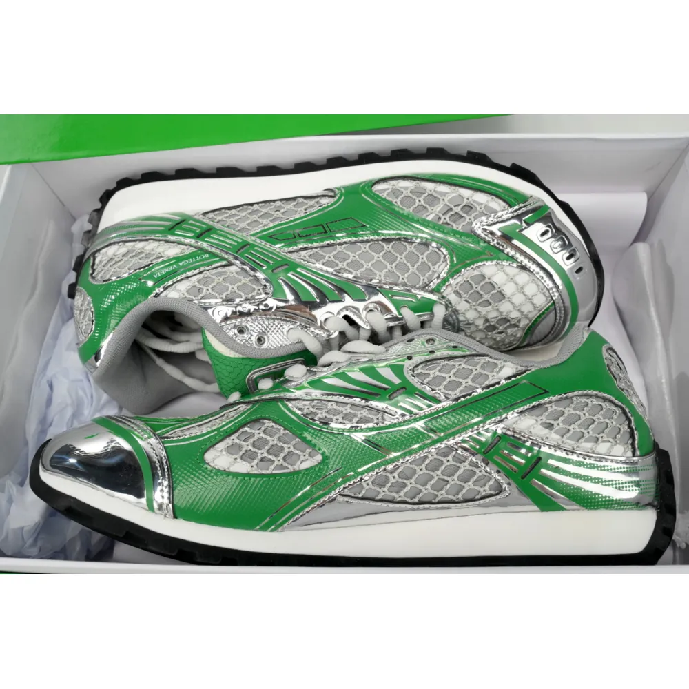 Replica Bottega Veneta Orbit low cut casual running shoes Green
