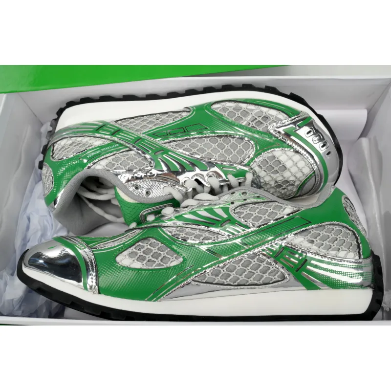 Replica Bottega Veneta Orbit low cut casual running shoes Green